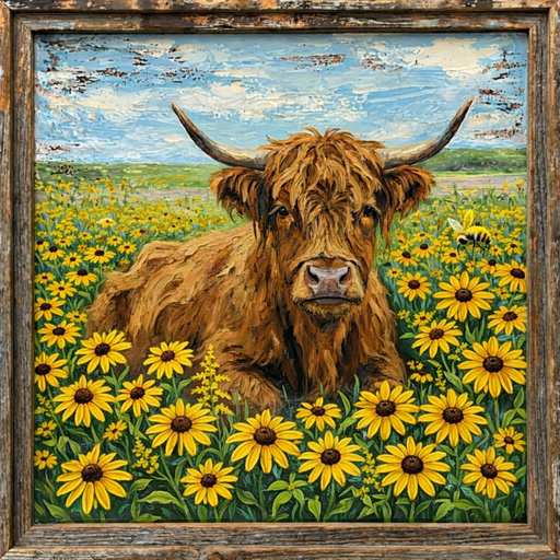 Cow Sign, Animal Sign, DCO-102953, Sign For Wreath, 10" Metal Sign
