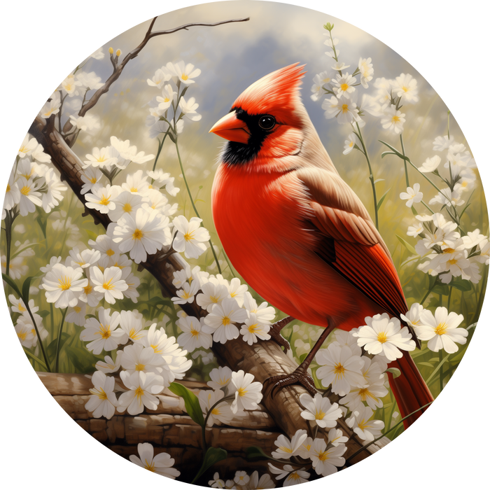 Cardinal Sign, DCO-102956-D, Sign For Wreath, 10" Wood Sign - DecoExchange®