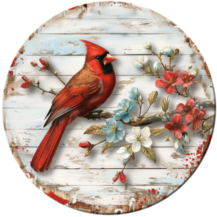 Cardinal Sign, DCO-102957-D, Sign For Wreath, 10" Wood Sign - DecoExchange®