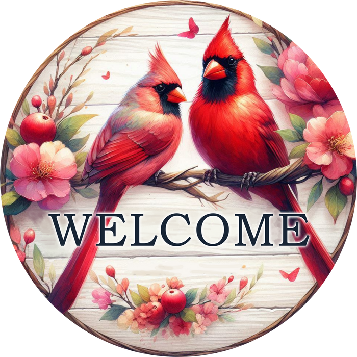 Cardinal Sign, DCO-102959-D, Sign For Wreath, 10" Wood Sign - DecoExchange®