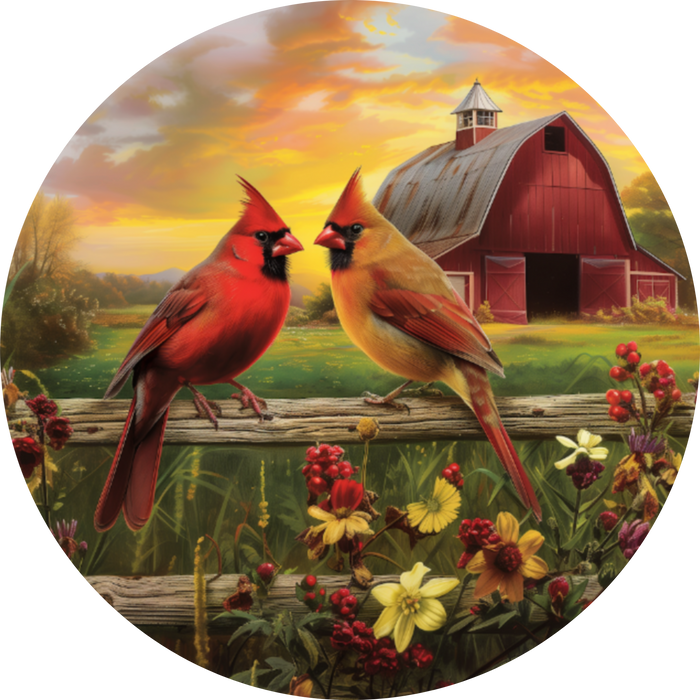 Cardinal Sign, DCO-102961-D, Sign For Wreath, 10" Wood Sign - DecoExchange®