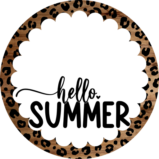Hello Sign, Summer Sign, DCO-102985-DH, Sign For Door, 18" Door Hanger