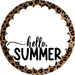 Hello Sign, Summer Sign, DCO-102985-DH, Sign For Door, 18" Door Hanger
