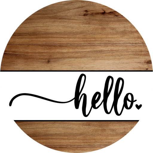 Hello Sign, DCO-102986-DH, Sign For Door, 18" Door Hanger