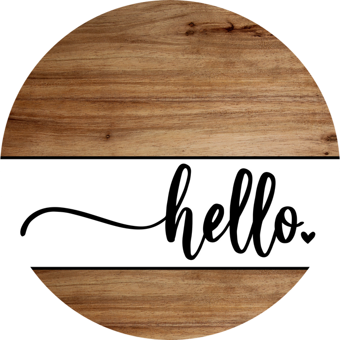 Hello Sign, DCO-102986-DH, Sign For Door, 18" Door Hanger
