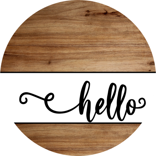 Hello Sign, DCO-102987-DH, Sign For Door, 18" Door Hanger