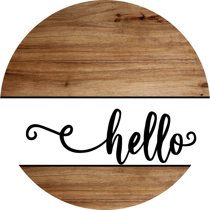 Hello Sign, DCO-102987-DH, Sign For Door, 18" Door Hanger