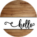 Hello Sign, DCO-102987-DH, Sign For Door, 18" Door Hanger