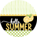Summer Sign, Lemon Sign, DCO-102988-DH, Sign For Door, 18" Door Hanger