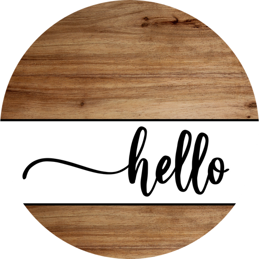 Hello Sign, DCO-102990-DH, Sign For Door, 18" Door Hanger