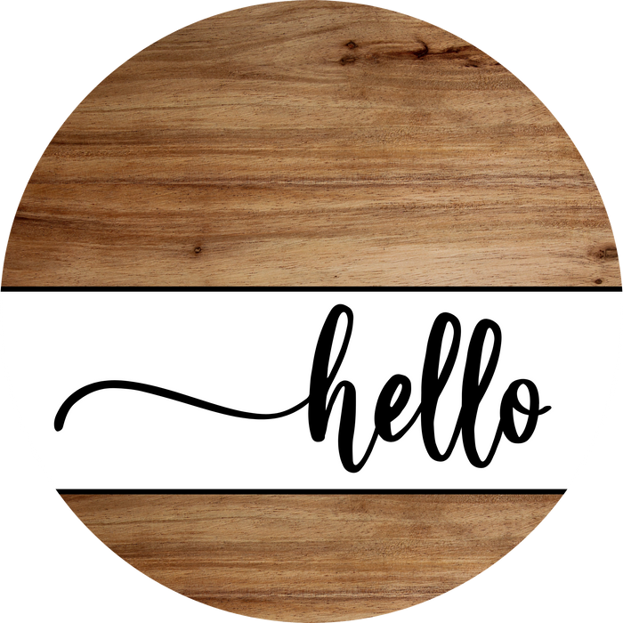 Hello Sign, DCO-102990-DH, Sign For Door, 18" Door Hanger
