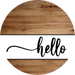 Hello Sign, DCO-102990-DH, Sign For Door, 18" Door Hanger