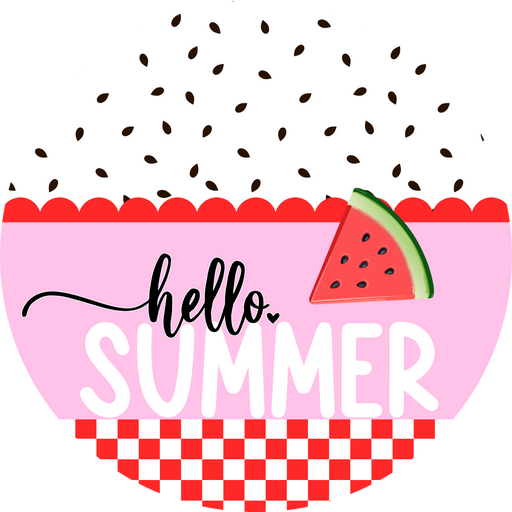 Summer Sign, Watermelon Sign, DCO-102992-DH, Sign For Door, 18" Door Hanger