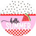 Summer Sign, Watermelon Sign, DCO-102992-DH, Sign For Door, 18" Door Hanger