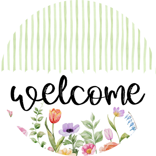 Summer Sign, Flower Sign, DCO-102993-DH, Sign For Door, 18" Door Hanger