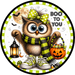 Boo To You, Owl Halloween Sign, DCO-103021-DH, Sign For Wreath, 18" Door Hanger