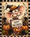 Happy Halloween, Mouse Sign, DCO-103026, Sign For Wreath, 8x10" Metal Sign