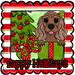 Cocker Spaniel Wreath Sign, Yappy Holidays Dog Sign, 22" Door Hanger, DCO-W-00142-DH