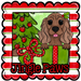 Cocker Spaniel Wreath Sign, Jingle Paws Dog Sign, 22" Door Hanger, DCO-W-00144-DH