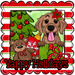 Golden Retriever Wreath Sign, Yappy Holidays Dog Sign, 12in Wreath Sign, DCO-W-00160