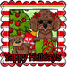 Poodle Wreath Sign, Yappy Holidays Dog Sign, 12in Wreath Sign, DCO-W-00161