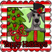 Great Dane Wreath Sign, Yappy Holidays Dog Sign, 12in Wreath Sign, DCO-W-00168