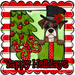 Boxer Wreath Sign, Yappy Holidays Dog Sign, 22" door hanger, DCO-W-00172-DH