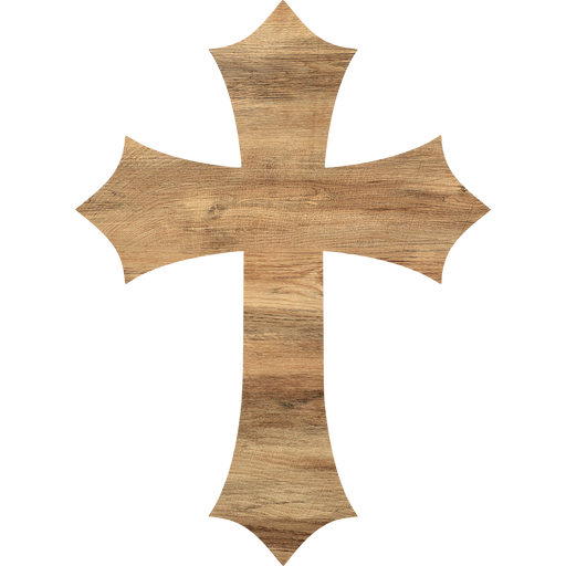 Cross Wreath Sign, Religious Sign, DCO-W-1216, 14in Wood Door Hanger