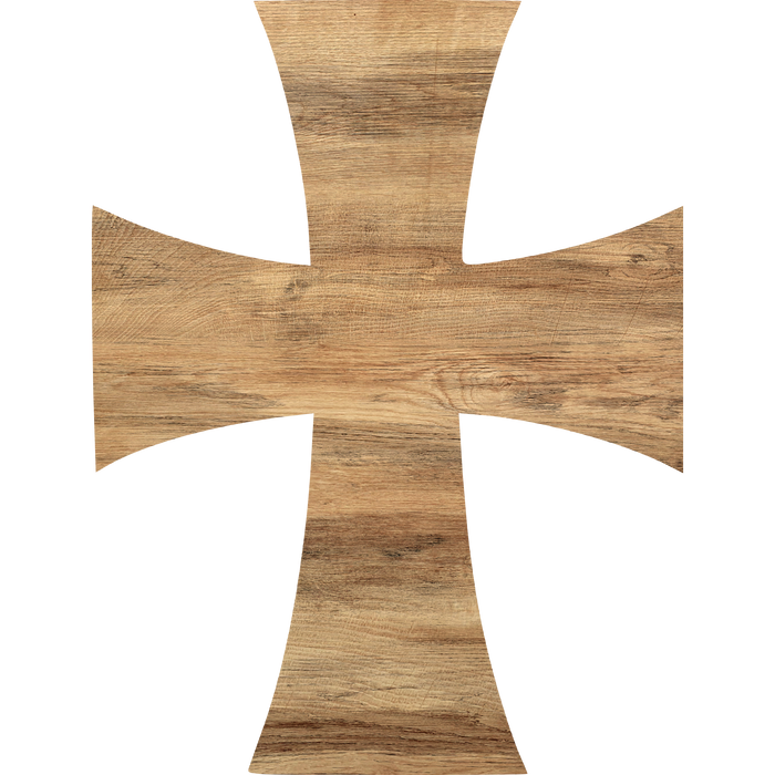 Cross Door Hanger, Religious Sign, DCO-W-1218-DH, 22in Wood Door Hanger, Has Bow Holes - DecoExchange®