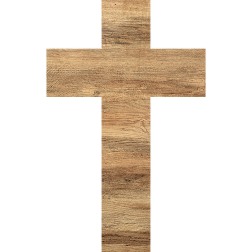 Cross Wreath Sign, Religious Sign, DCO-W-1220, 14in Wood Door Hanger