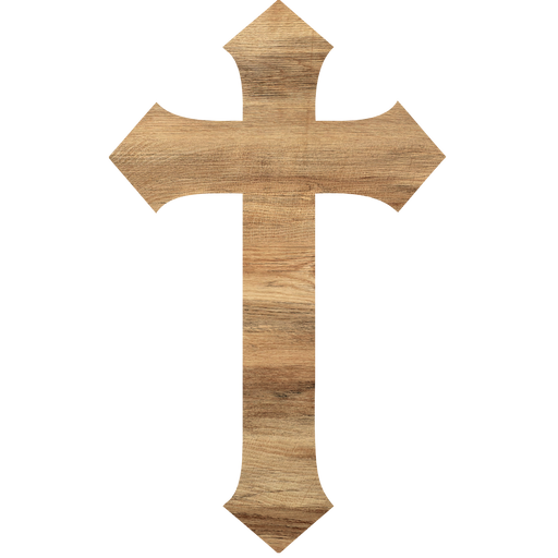 Cross Wreath Sign, Religious Sign, DCO-W-1221, 14in Wood Door Hanger