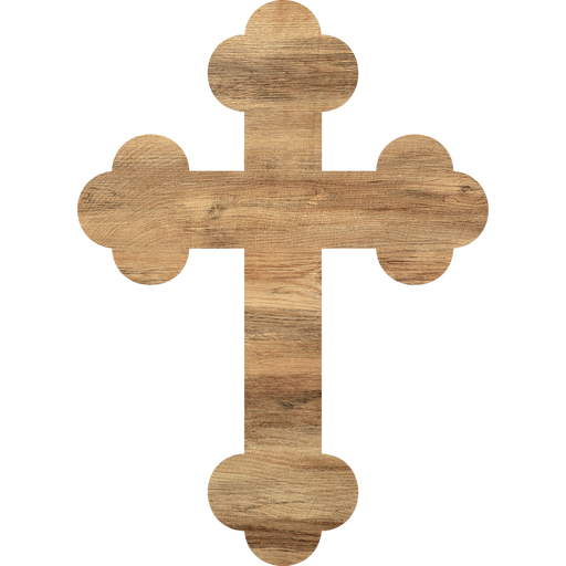 Cross Wreath Sign, Religious Sign, DCO-W-1224, 14in Wood Door Hanger