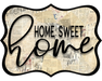 Home Sweet Home Sign, DCO-W-1333, Sign For Wreath, 14in Wreath Sign