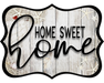 Home Sweet Home Sign, DCO-W-1336, Sign For Wreath, 14in Wreath Sign
