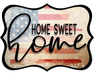 Home Sweet Home Sign, DCO-W-1337, Sign For Wreath, 14in Wreath Sign