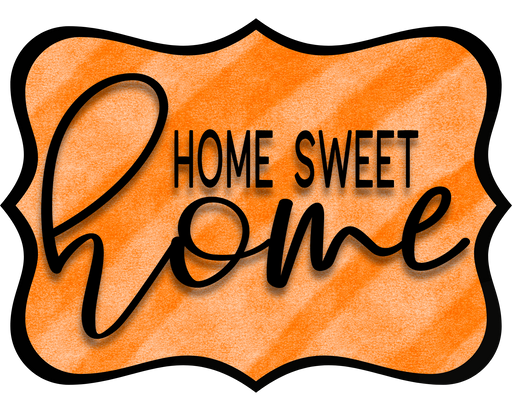 Home Sweet Home Sign, DCO-W-1339, Sign For Wreath, 14in Wreath Sign