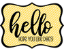 Hello Hope You Like Dogs Sign, DCO-W-1411, Sign For Wreath, 14in Wreath Sign