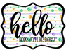 Hello Hope You Like Dogs Sign, DCO-W-1428, Sign For Wreath, 14in Wreath Sign