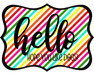 Hello Hope You Like Dogs Sign, DCO-W-1443, Sign For Wreath, 14in Wreath Sign