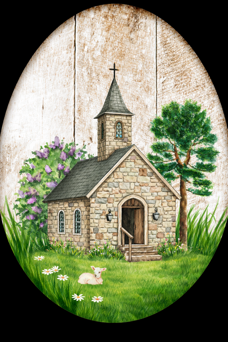 Religious Easter Egg Sign Wood Sign Door Hanger Decoe-W-422 22