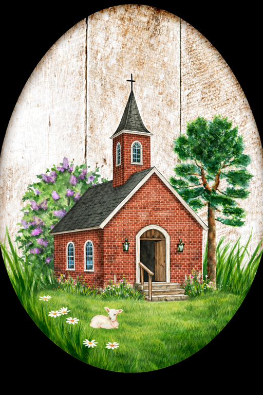 Religious Easter Egg Sign Wood Sign Door Hanger Decoe-W-422 22