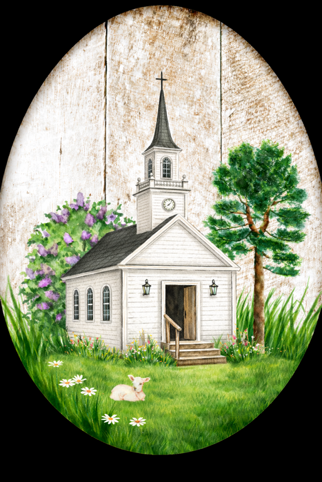 Religious Easter Egg Sign Wood Sign Door Hanger Decoe-W-422 22