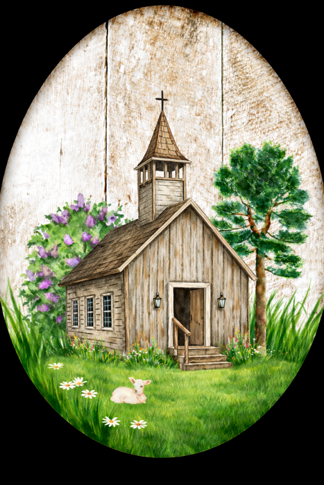 Religious Easter Egg Sign Wood Sign Door Hanger Decoe-W-422 22