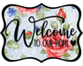 Welcome To Our Home Sign, DCO-W-1519, Sign For Wreath, Wood Wreath Sign