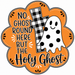 Orange Holy Ghost Halloween Sign, DCO-W-1543, 12in Sign For Wreath, Wood Wreath Sign