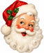 Vintage Santa with Holly - DCO-W-1557