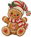 Classic Gingerbread with Santa Hat - DCO-W-1562