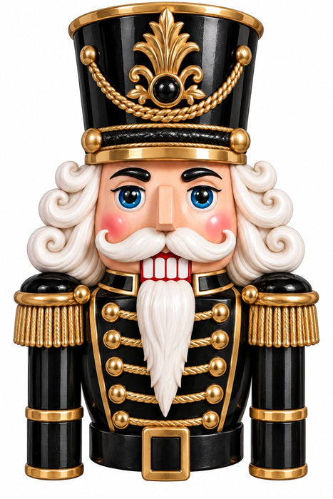 Black and Gold Nutcracker Door Hanger - DCO-W-1564-DH