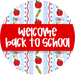 Teacher Sign, Welcome Back To School, DECOE-5320, 18" Door Hanger