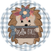 Fall Sign, Hello Fall, DECOE-5322-D, Sign For Wreath, 10" Wood Sign